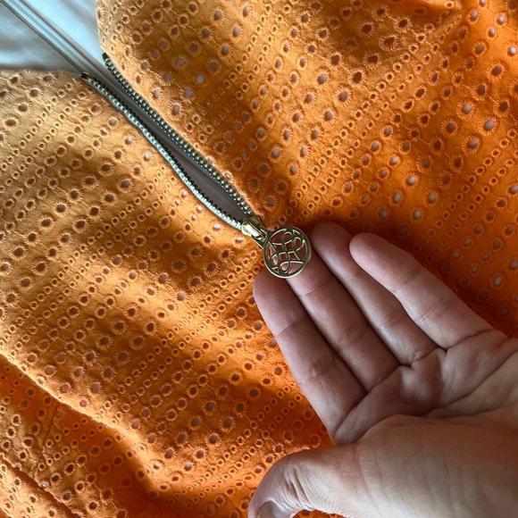 Antonio Melani Ombré Orange/White Structured Dress - Picture 4 of 4